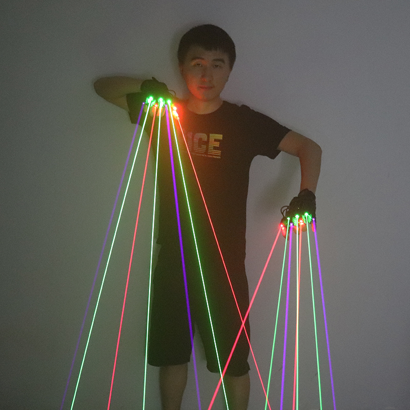 Industrial Laser Projector - 녹색 빨간색 파란색 레이저 장갑 7Pcs