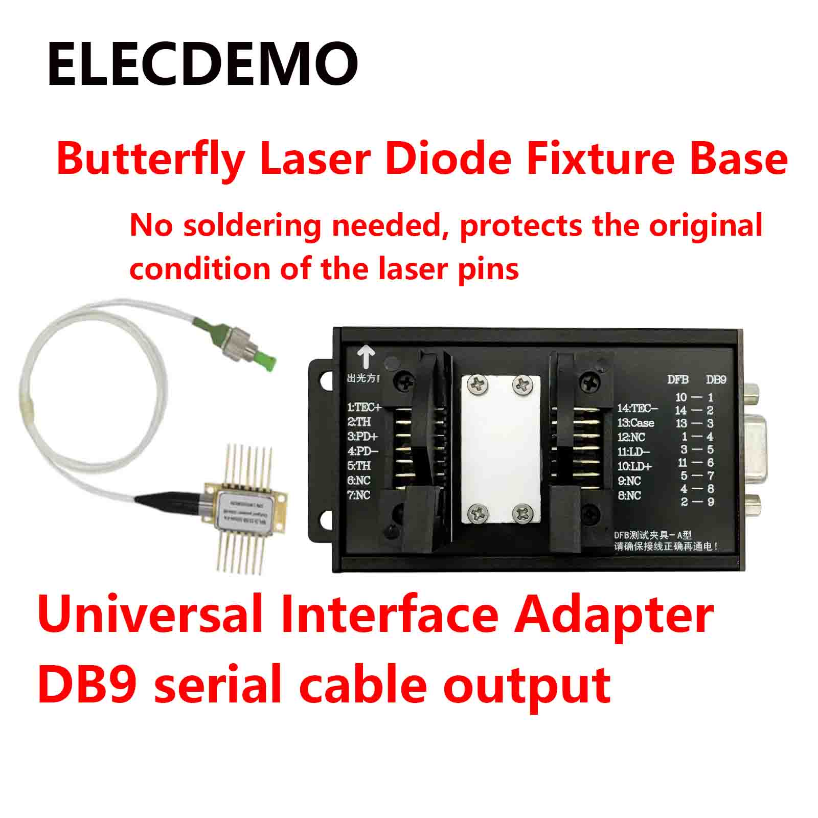 Diode Laser Module - 14핀 마운트 베이스, DFB 버터플라이 레이저
