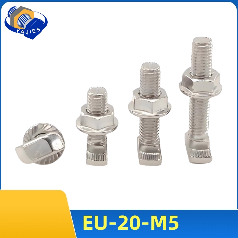Aluminum T-Slot Profile - 10 세트 M5 T 볼트 나사
