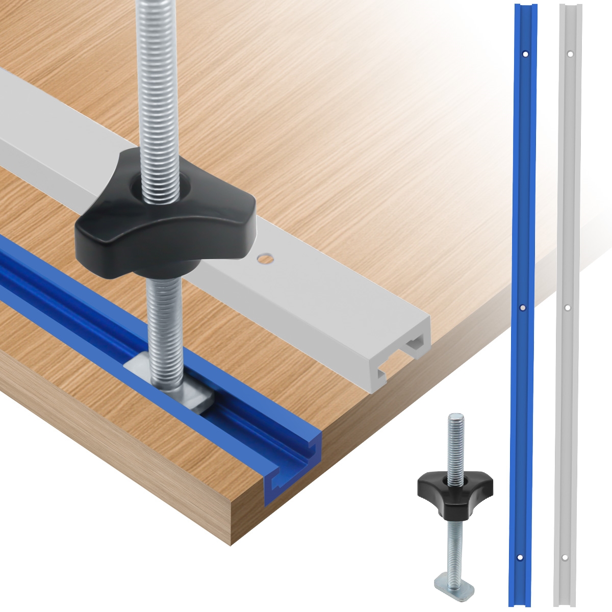 Aluminum T-Slot Profile - 1Pc 더블 컷 프로파일 T 트랙