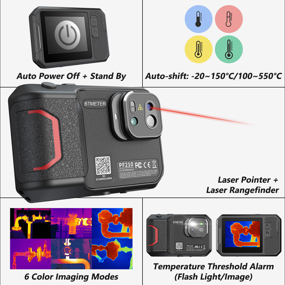 Industrial Laser Tool - 256x192 열화상 카메라 가이드 휴대용 적외선