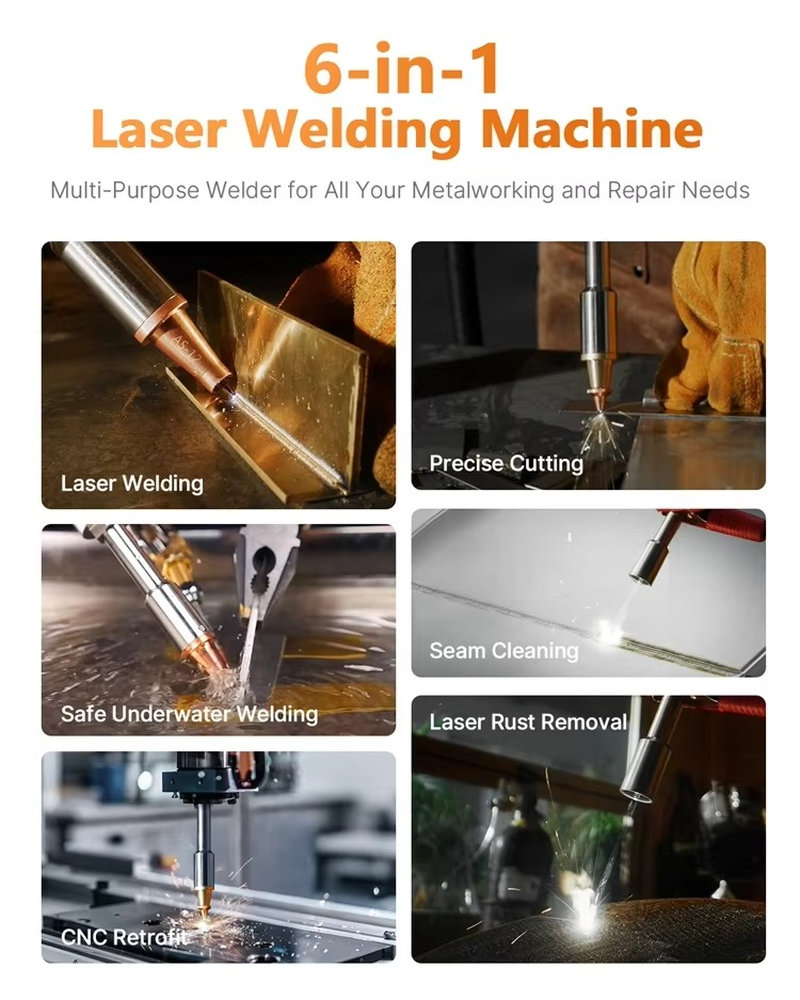 방수 기능 100-240V 4-in-1 광섬유 레이저  - Industrial Laser Tool 리뷰 및 가격