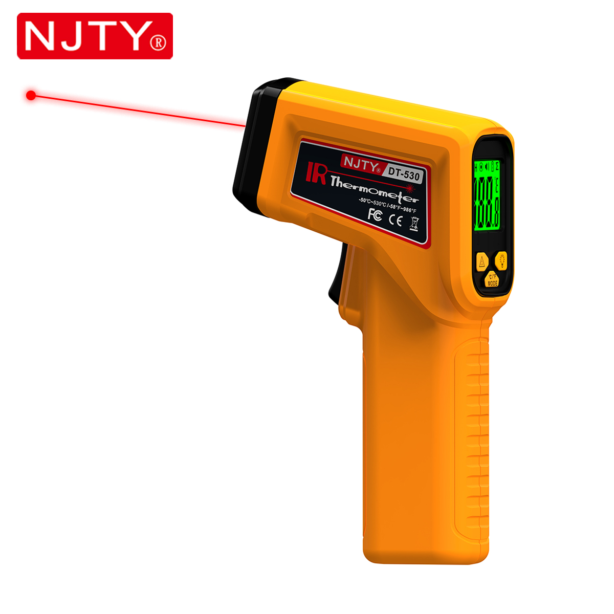 NJTY 적외선 온도계 레이저 비접촉 온도 총 산업용  - Industrial Laser Thermometer Gun 리뷰 및 가격