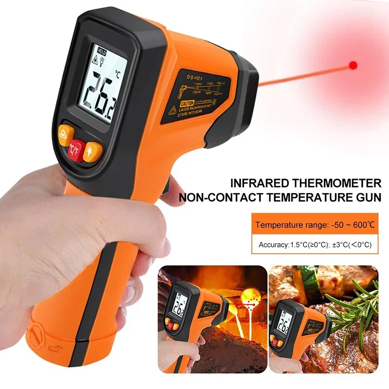 T400 T600 디지털 적외선 온도계 -50~600  - Industrial Laser Thermometer Gun 리뷰 및 가격