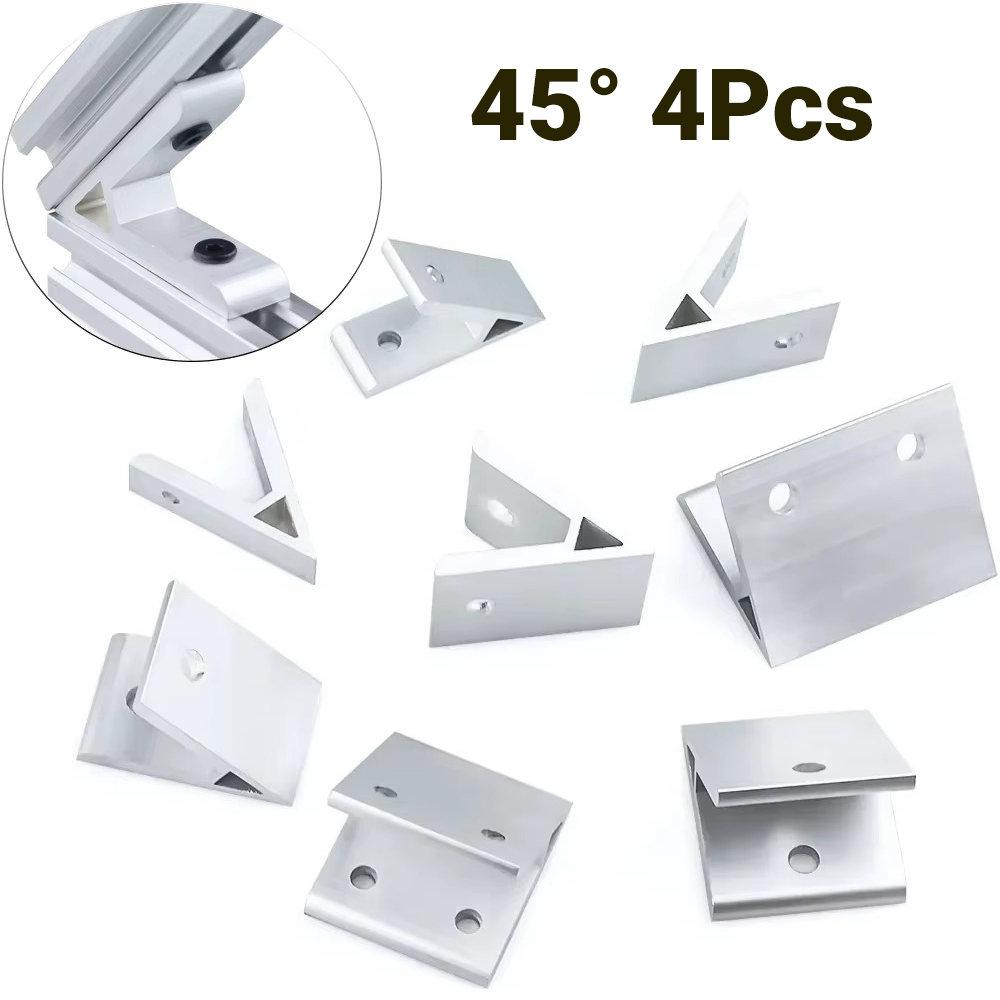 4Pcs 45도 각도 코너 브래킷 2020 3030 4 - Aluminum T-Slot Profile 리뷰 및 가격