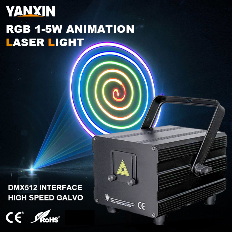 5W RGB 애니메이션 레이저 조명 2W 3W 4W 앱 - Industrial Laser Projector 리뷰 및 가격
