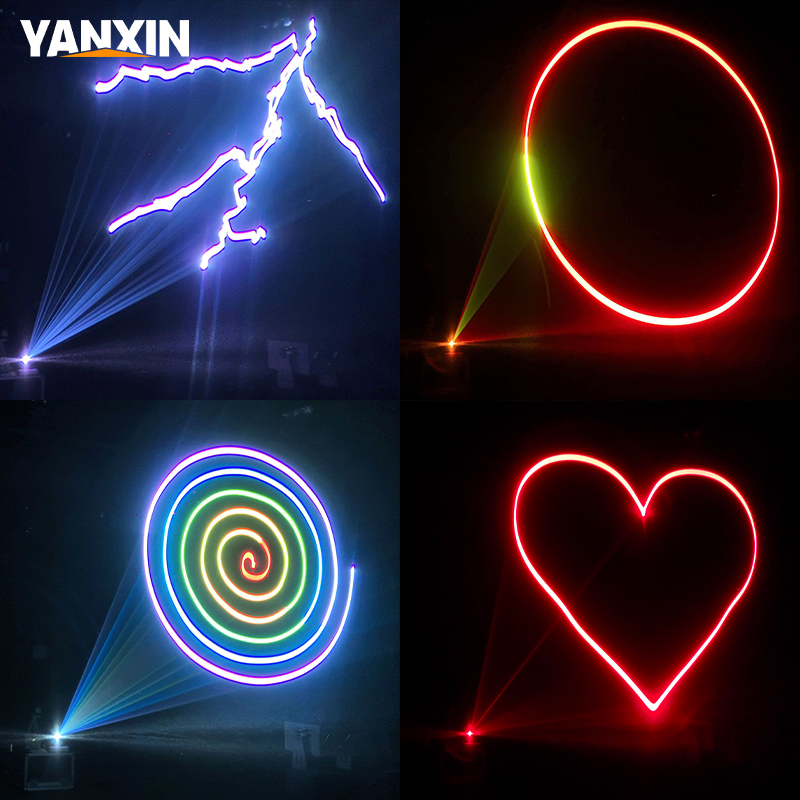 5W RGB 애니메이션 레이저 조명 2W 3W 4W 앱 - Industrial Laser Projector 리뷰 및 가격