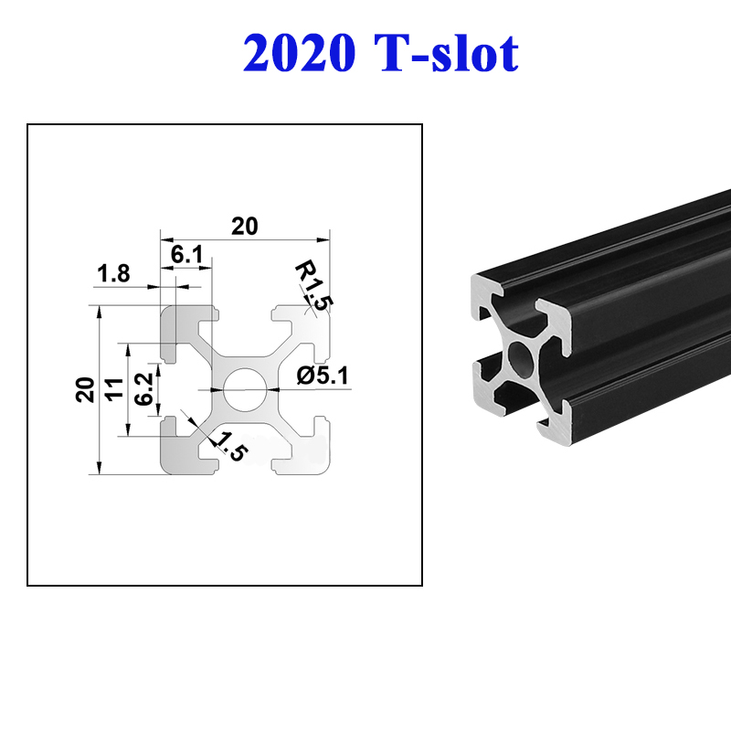 4pcs 2020 T-슬롯 알루미늄 압출 프로파일 20 - Aluminum T-Slot Profile 리뷰 및 가격