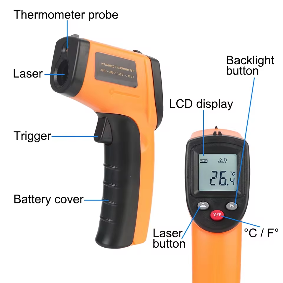 새로운 T600 T600A 디지털 적외선 온도계 건 - - Industrial Laser Temperature Sensor 리뷰 및 가격