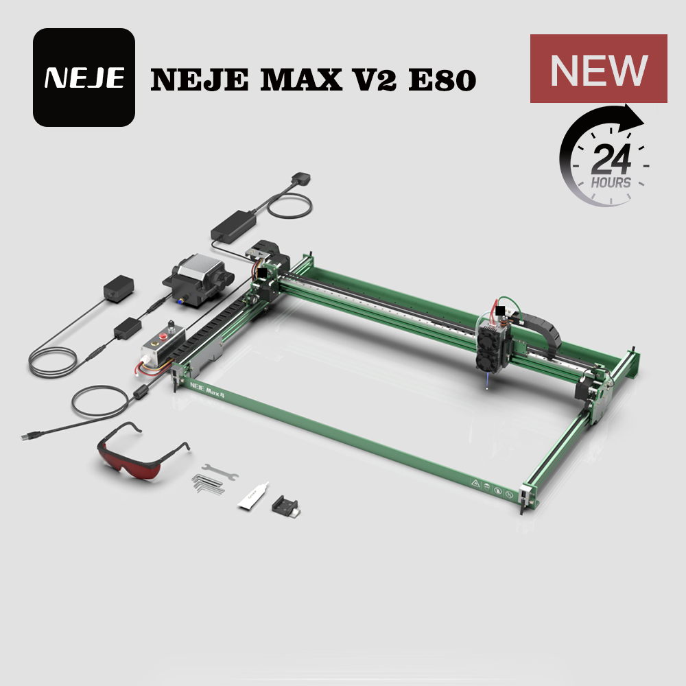 NEJE MAX V2 E80 80W 455nm 레이저  - Industrial Laser Cutting 리뷰 및 가격