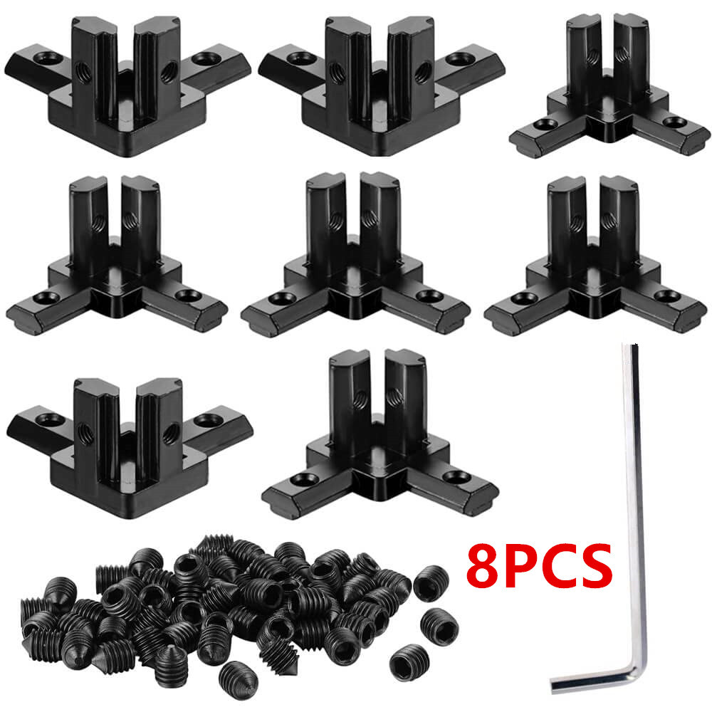 8Pcs 알루미늄 프로파일 90도 코너 브래킷, 202 - Aluminum T-Slot Profile 리뷰 및 가격