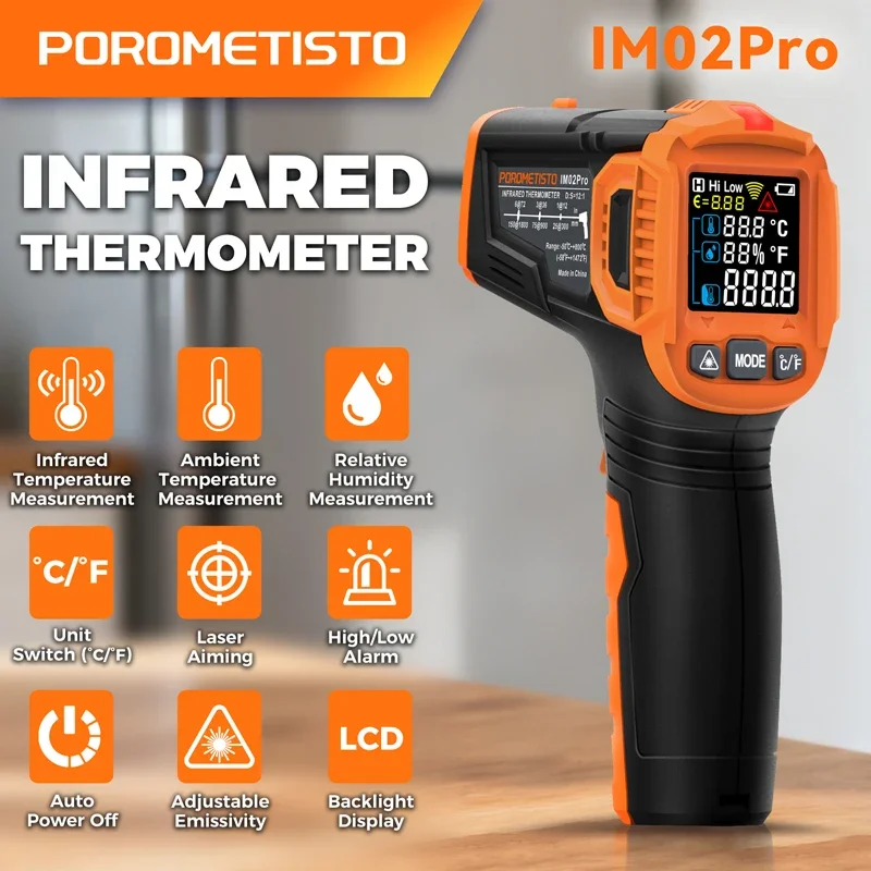 -50~380C 적외선 온도계 -50~800C 전문가용 - Industrial Laser Temperature Sensor 리뷰 및 가격